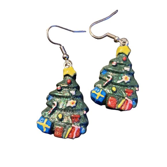 Boutique Item Jewelry - Christmas Tree 2D Dangle Earrings**see item description** NWOT